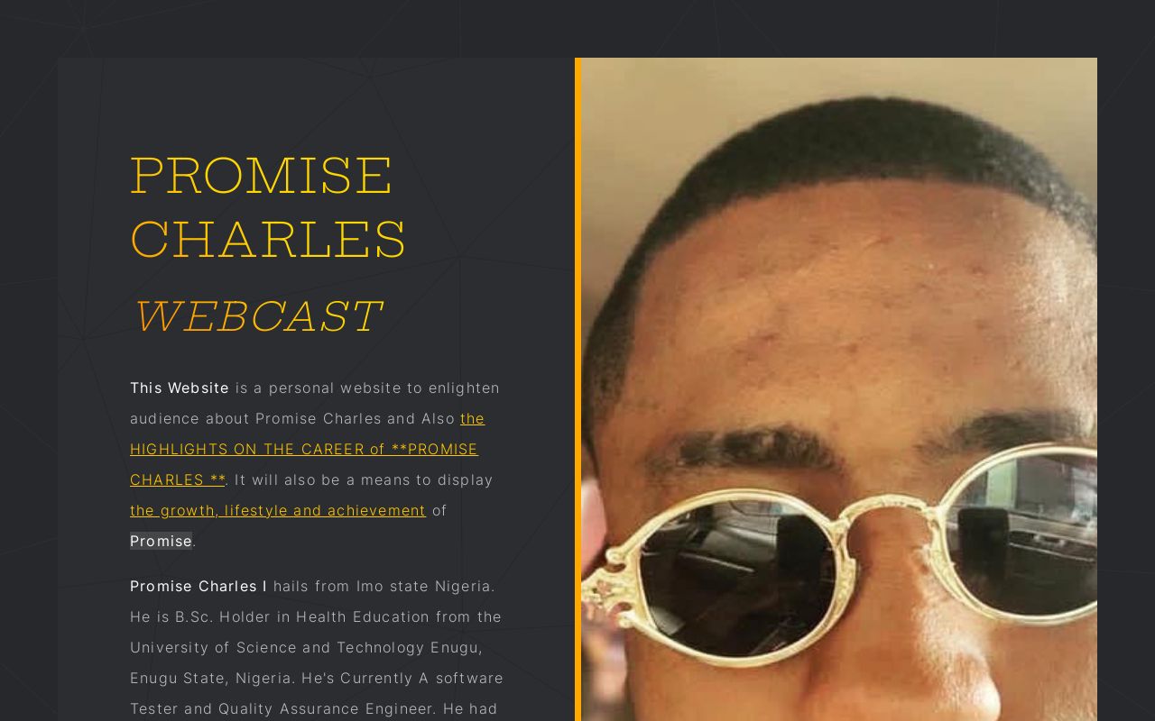 Promise Charles Webcast